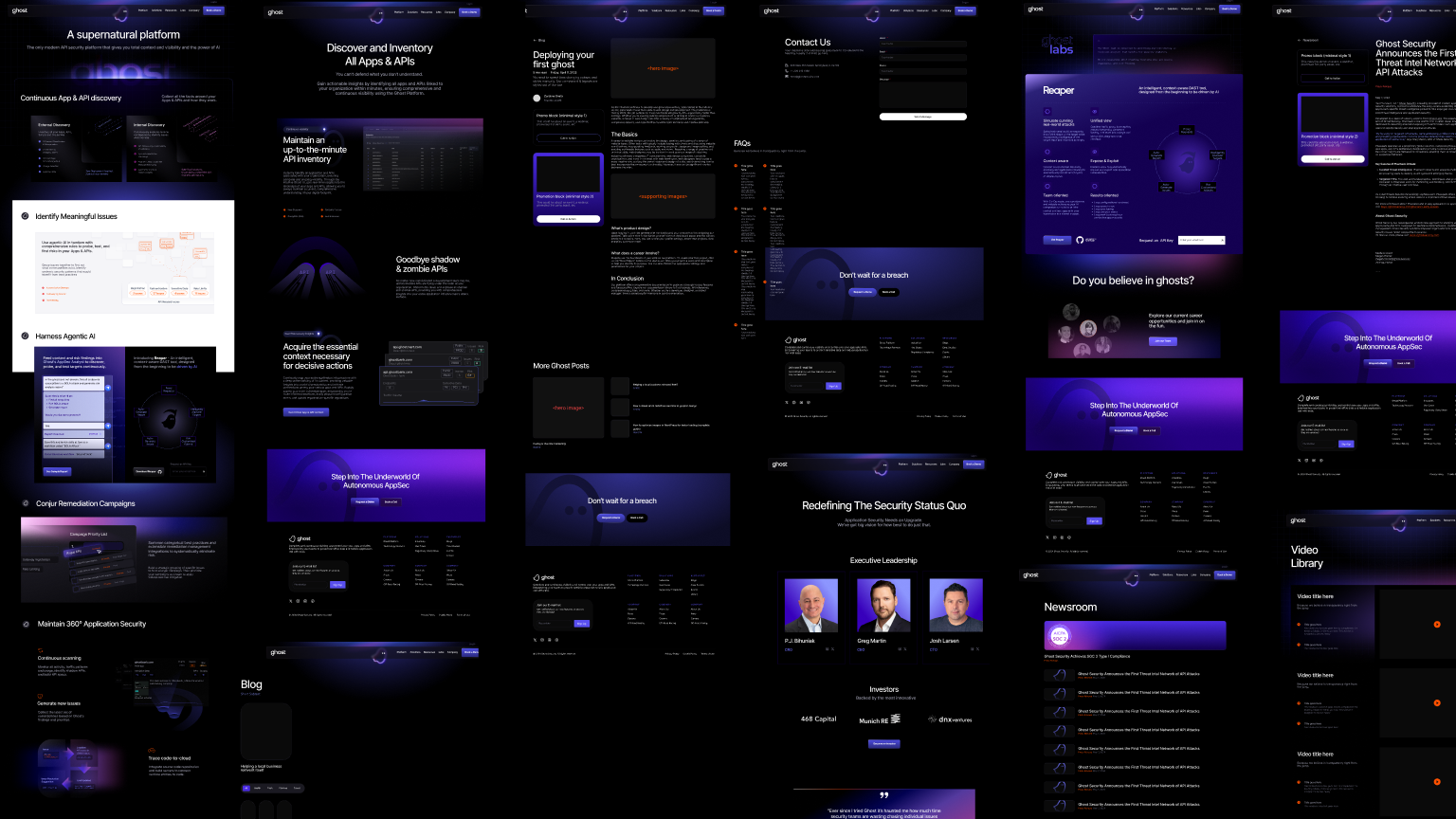 Ghost Security Website Refresh — 12